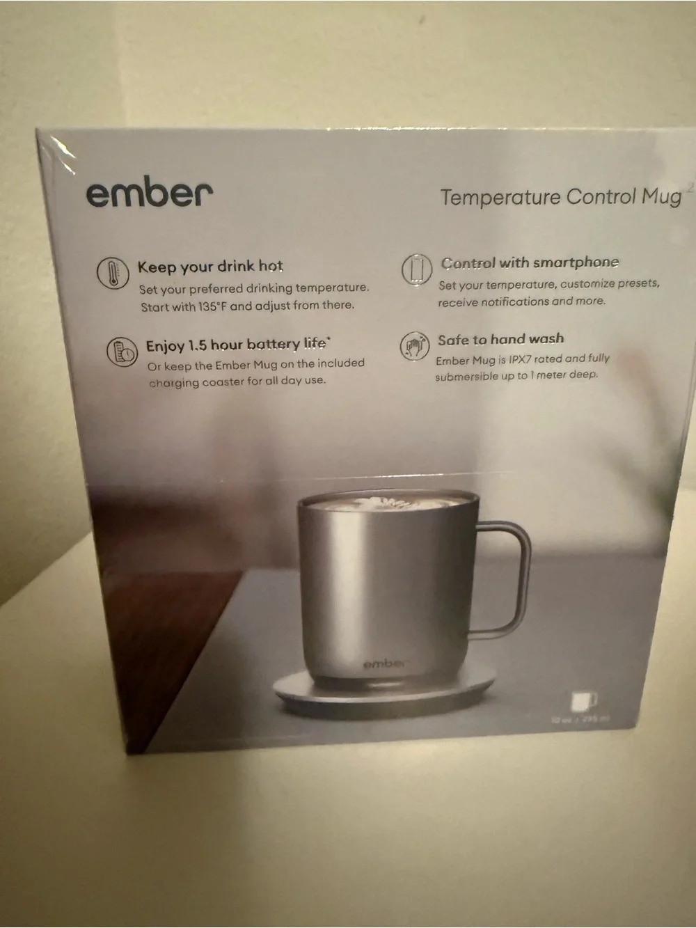 Ember Stainless Steel Temperature Control Mug - Gray